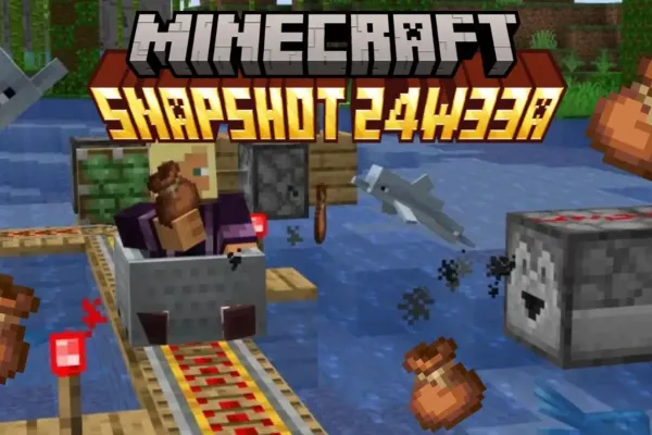 Minecraft Snapshot 24W33A Brings Back Bundles, Enhances Redstone and Minecarts