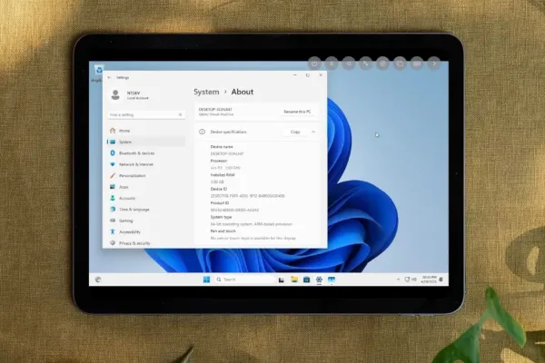 Windows 11 ARM Runs Smoothly on M2 iPad Air via Emulation