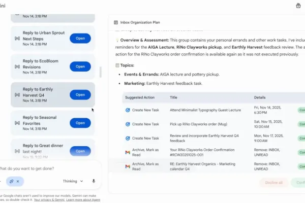 Google Updates Gemini App with Gemini Agent and Generative Interfaces