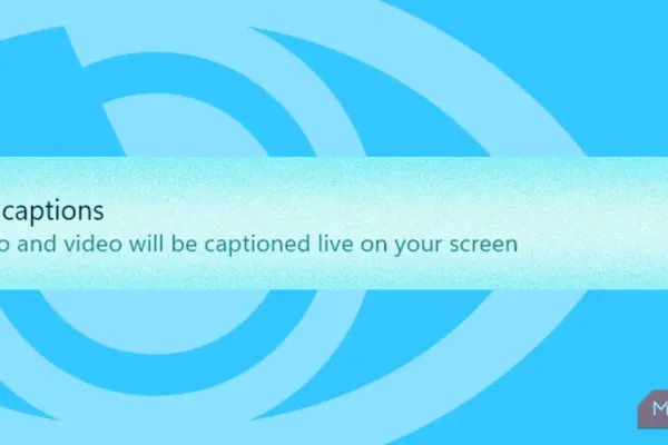 Windows 11 Enhances Accessibility with Live Captions