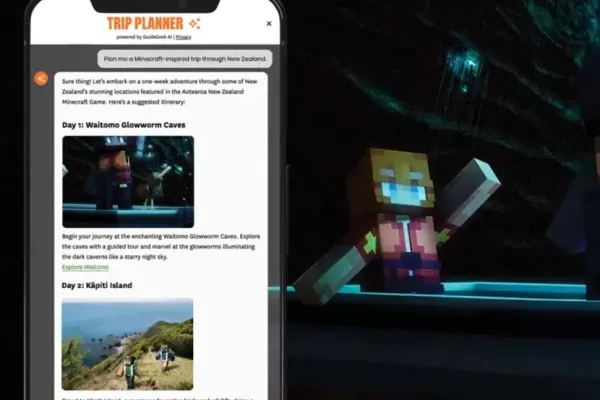 New Zealand's Tourism Boosted by AI Trip Planner and Minecraft