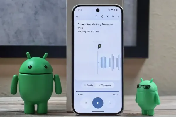 Recorder Update Adds Account Switcher on Pixel Devices