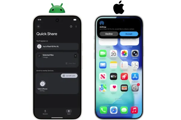 Quick Share Extends Compatibility with Apple's AirDrop