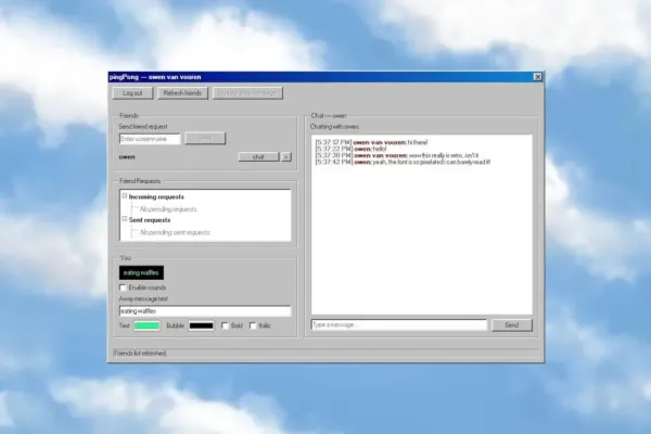 pingPong Launches: AIM-Style Chat App with Retro Appeal
