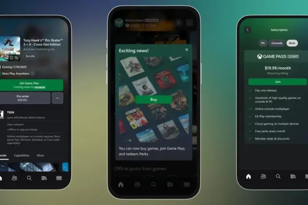 Microsoft Updates Expand Xbox Game Purchasing Options