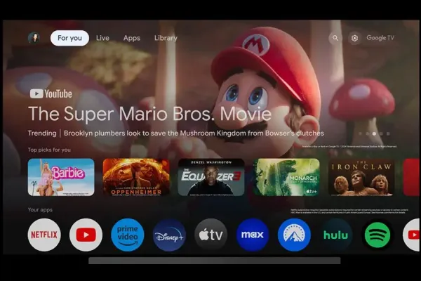Google TV Explores Small Homescreen Redesign in Latest Update