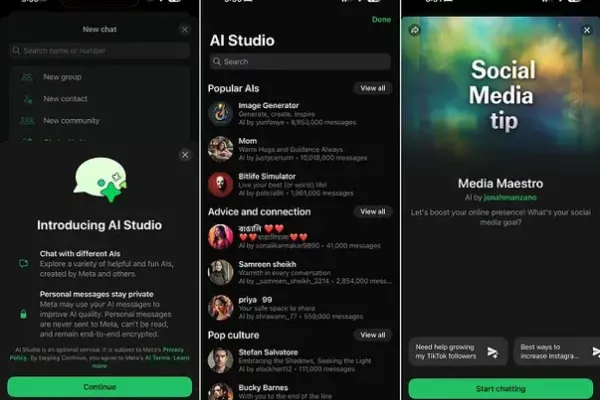 Meta Expands AI Bots Across Social Media Platforms
