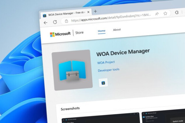 WOA Device Manager Simplifies Windows 11 Installation on Surface Duo