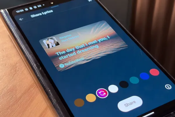 YouTube Music Tests AI Backgrounds for Lyric Cards