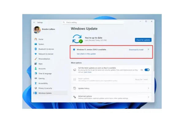 Microsoft Prepares Windows 11 25H2 Update for Public Preview