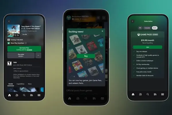 Xbox Enables Game Purchases via Android App