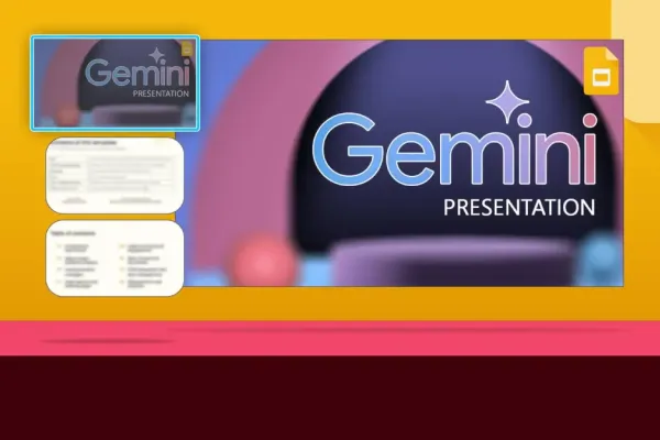Google's Gemini Now Generates Slide Presentations from Text