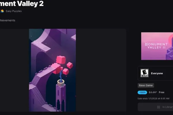 Get Monument Valley for Free on Epic Games Store