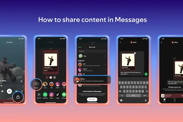 Spotify Introduces In-App Messages for Shared Listening