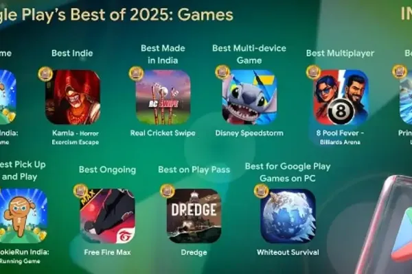 Announce Top Gaming Android Apps of 2025 on Google Play
