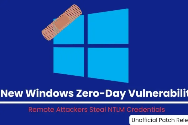 Windows Affected by New Zero-Day Vulnerability