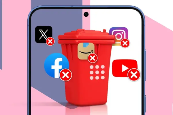 Managing Digital Wellbeing by Deleting Distractive Apps