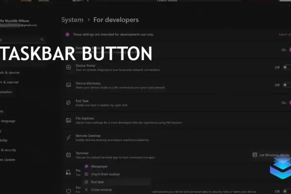 Microsoft Moves End Task Feature to Developer Tools in Windows 11