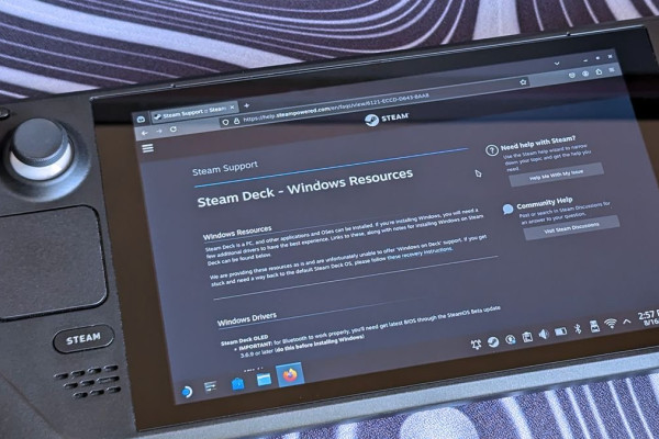 Valve Enhances Steam Deck OLED with New Windows 11 Drivers