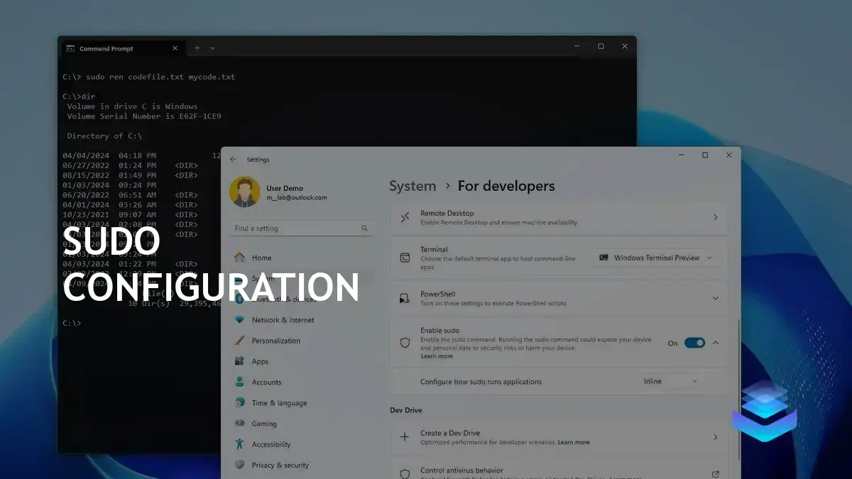 Configuring Sudo on Windows 11: Steps to Manage Command Behavior | Maombi